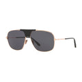 Tom Ford Sunglasses Aviator Full Rim, Shiny Rose Gold Frame and Smoke Lens FT109628A