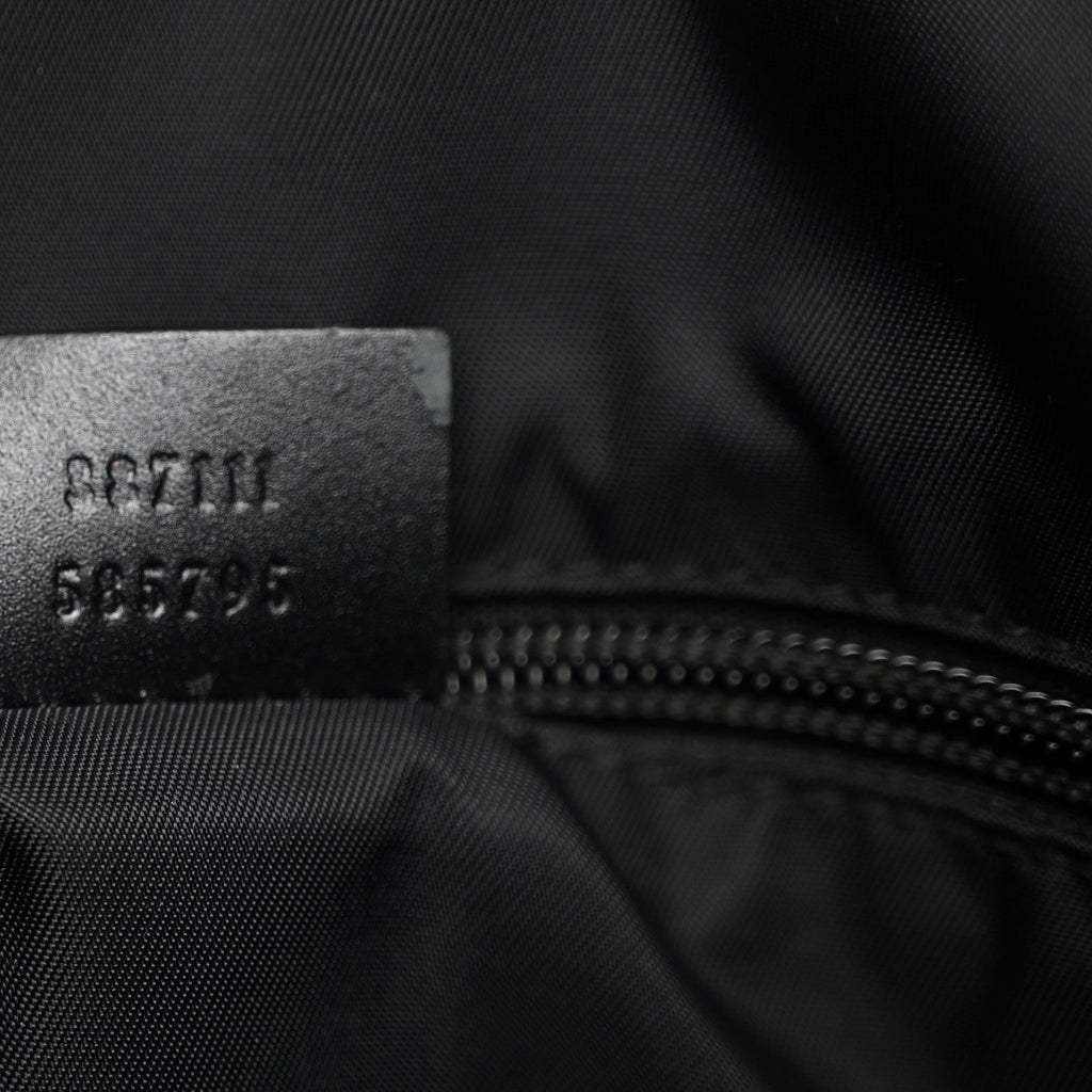 GG Supreme Monogram Web Messenger Bag Black