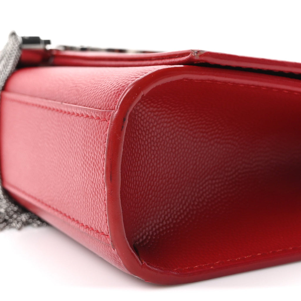 Grain De Poudre Medium Classic Monogram Kate Tassel Satchel Rouge Eros