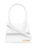 Jacquemus Le Chiquito Moyen Bag Leather White Leather Handbag (Authentic  )