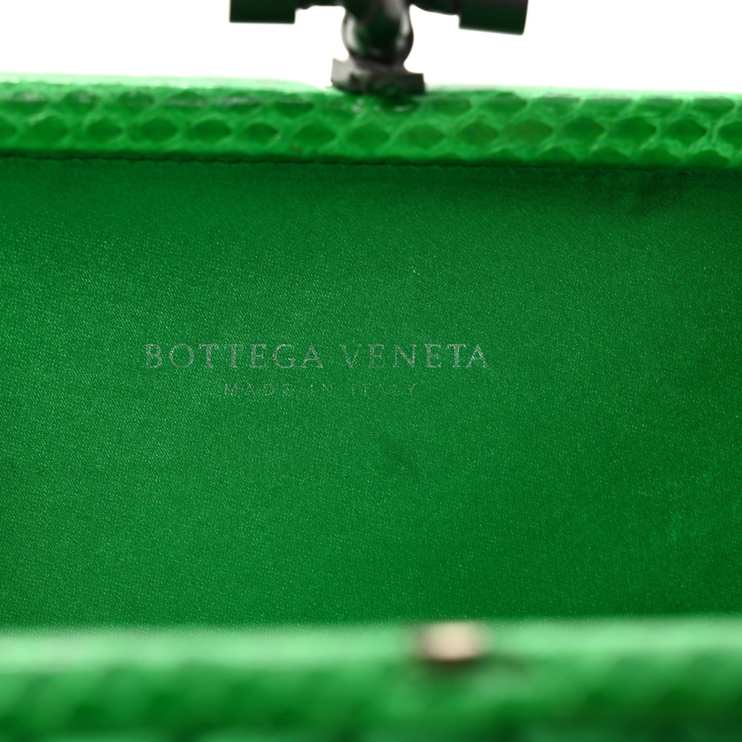Satin Intreccio Impero Ayers Knot Clutch Parakeet