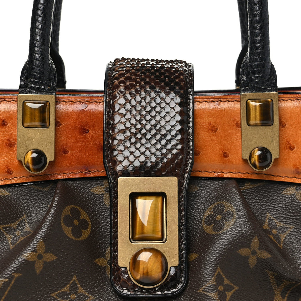 Monogram Ostrich Macha Waltz