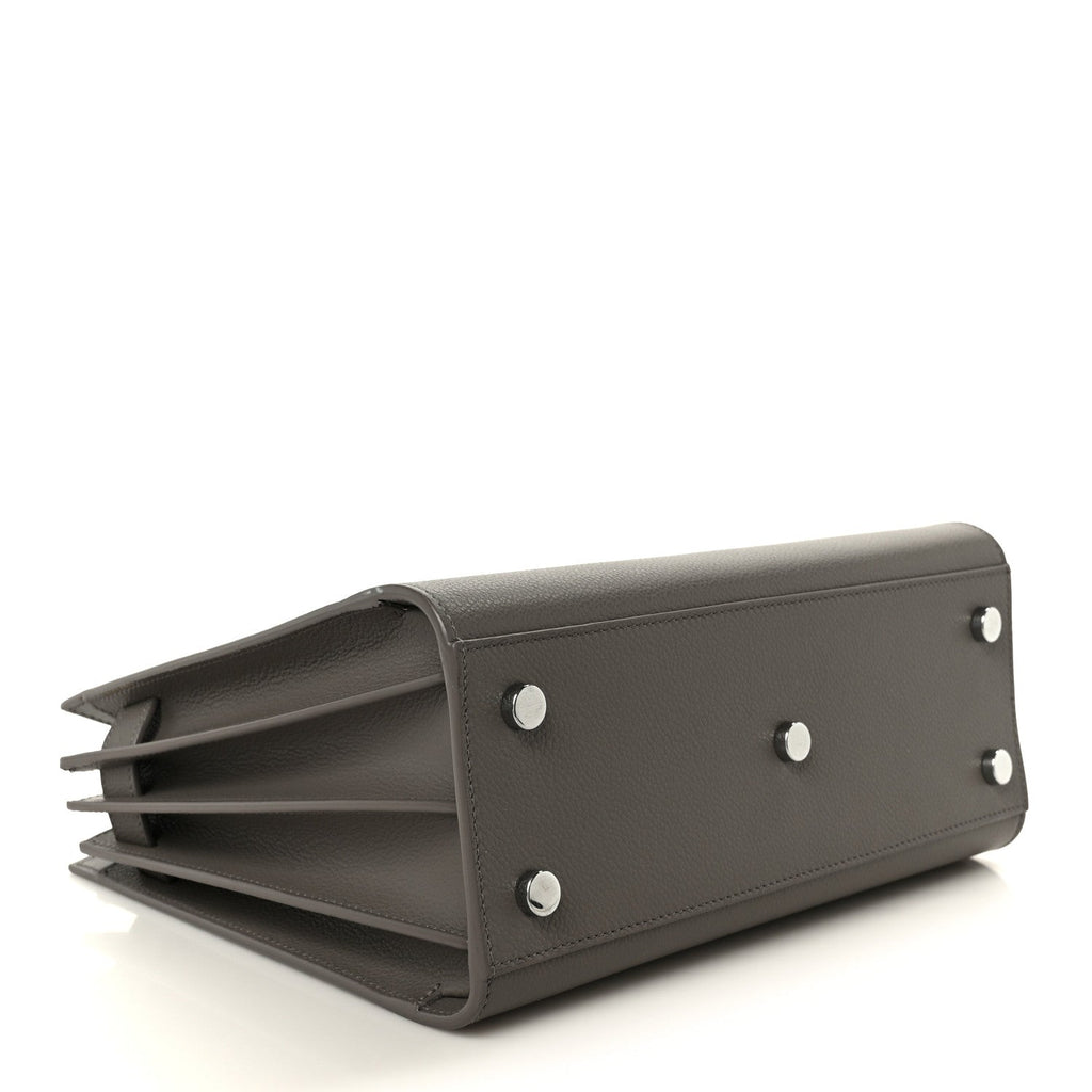 Grained Calfskin Baby Sac De Jour Taupe
