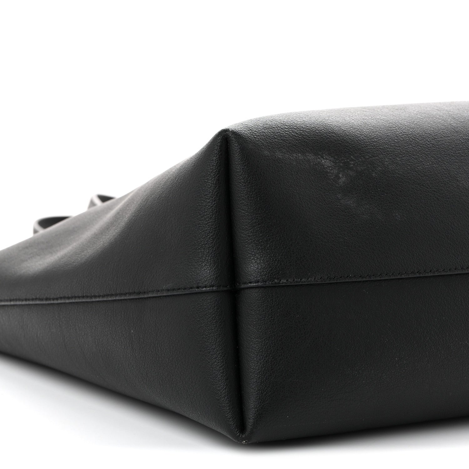 Calfskin Large Shopping Tote Black
