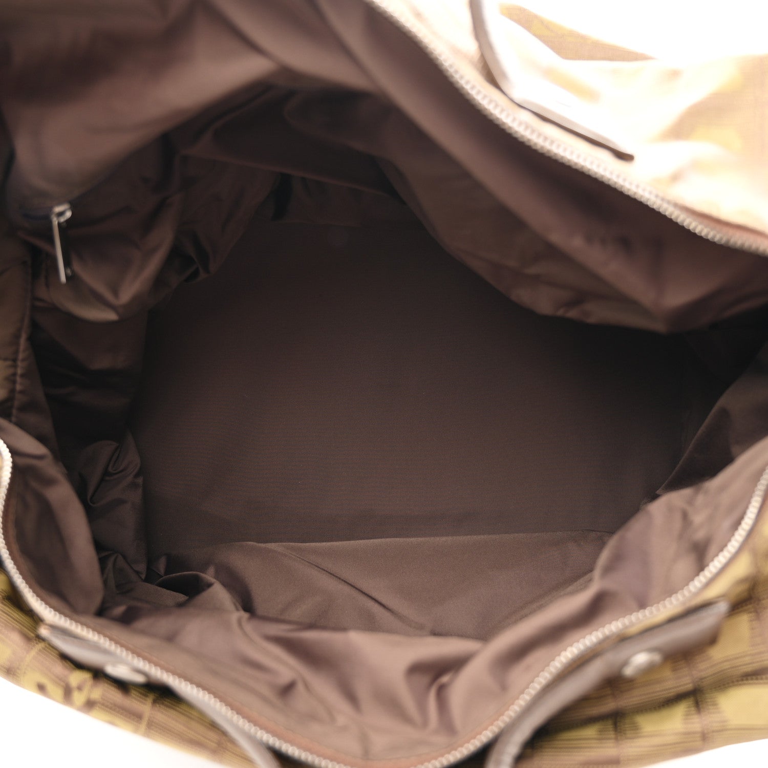 Nylon Travel Duffle Brown