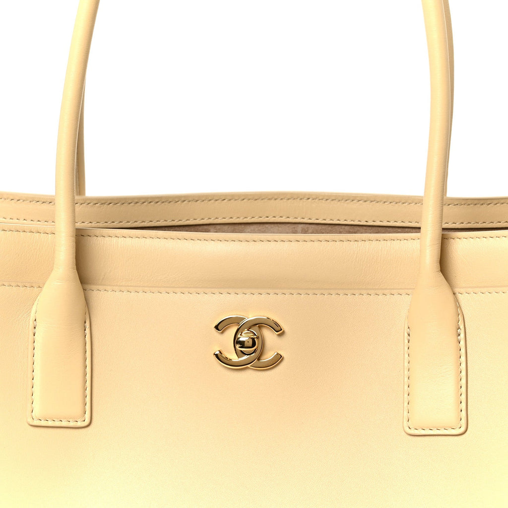 Calfskin Archetype Small Shopping Tote Beige