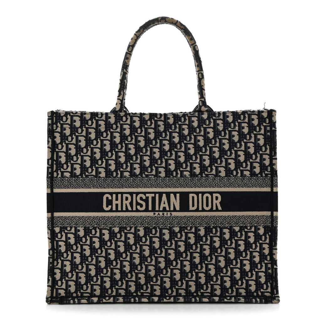 Oblique Large Book Tote Blue Multicolor