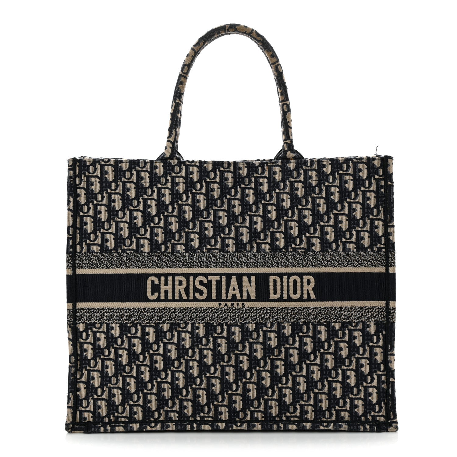 Oblique Large Book Tote Blue Multicolor