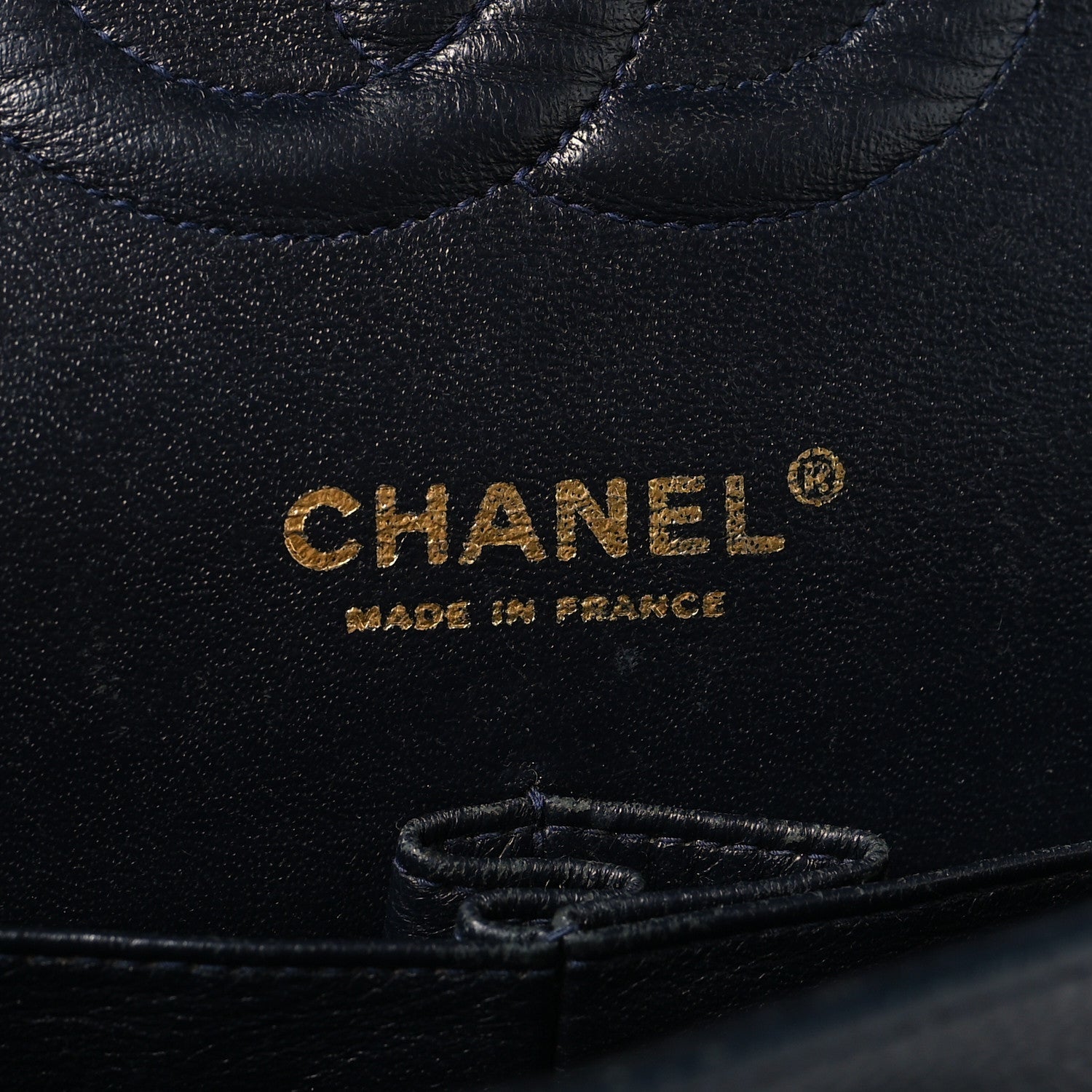 Caviar Quilted Small Double Flap Navy
