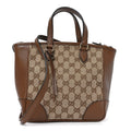 Monogram Small Bree Tote Beige Tabacco