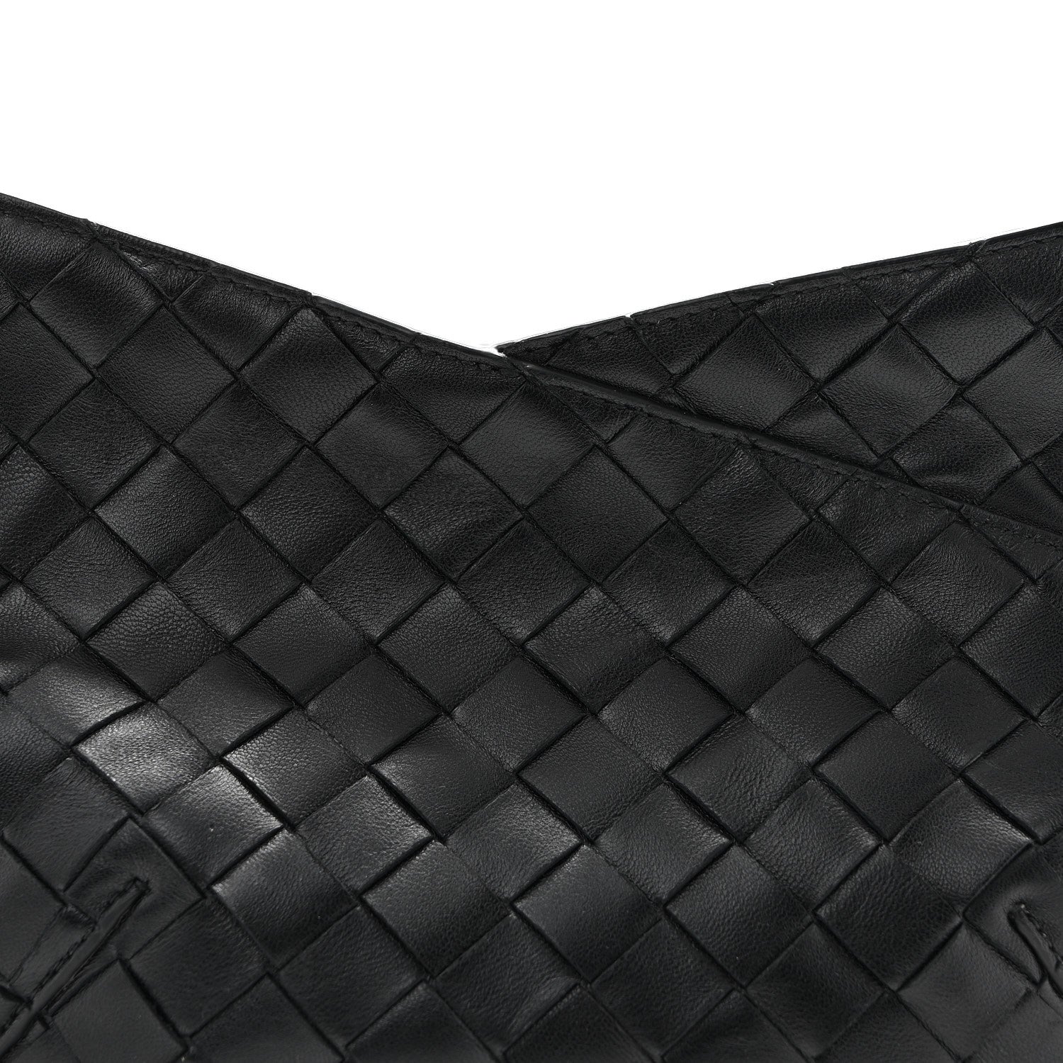 Nappa Intrecciato Mini Solstice Shoulder Bag Black