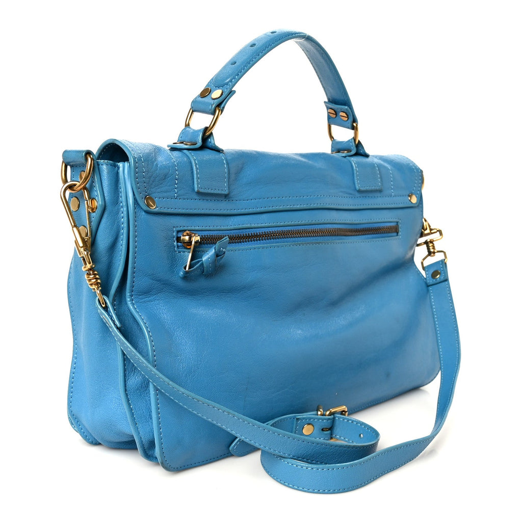 Lambskin Medium PS1 Satchel Blue
