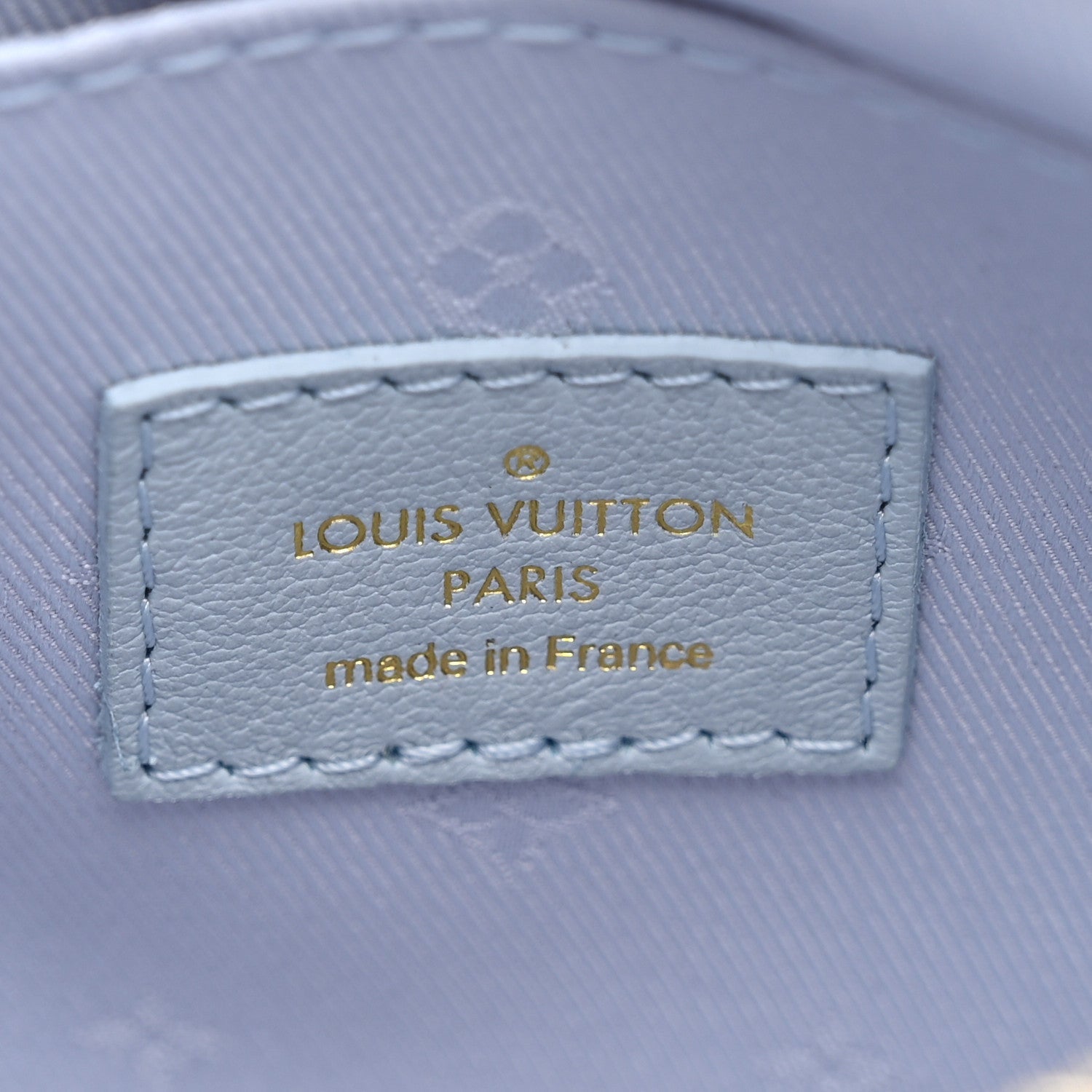 Calfskin Bubblegram Over The Moon Ice Blue