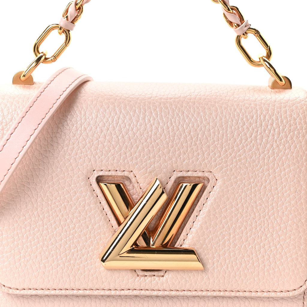Iridescent Grained Calfskin Summer Splash Twist PM Pink