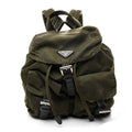 Tessuto Nylon Vela Small Backpack Dark Green