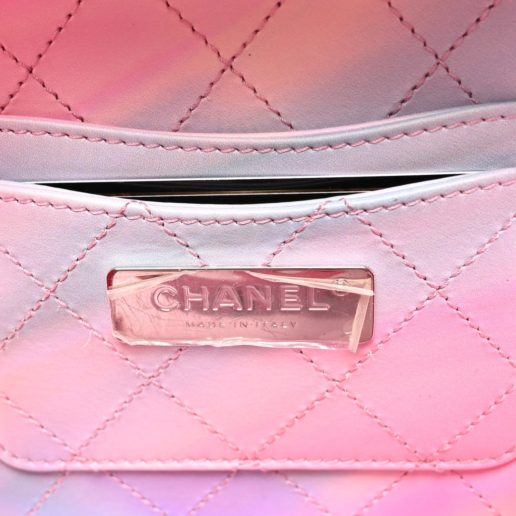 PVC Patent Calfskin Patent Lambskin Vertical Vanity Case Pink