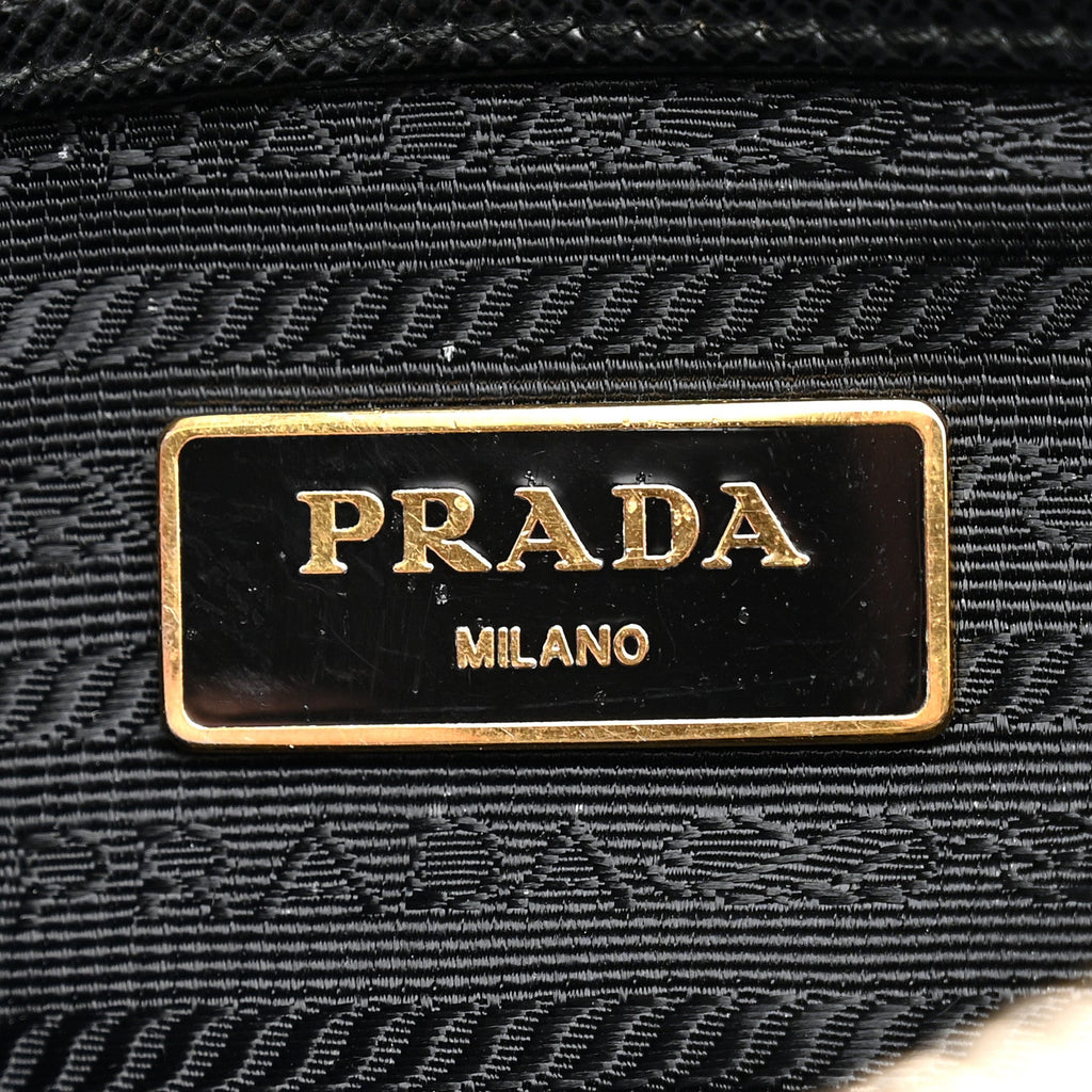 Saffiano Lux Small Promenade Tote Black