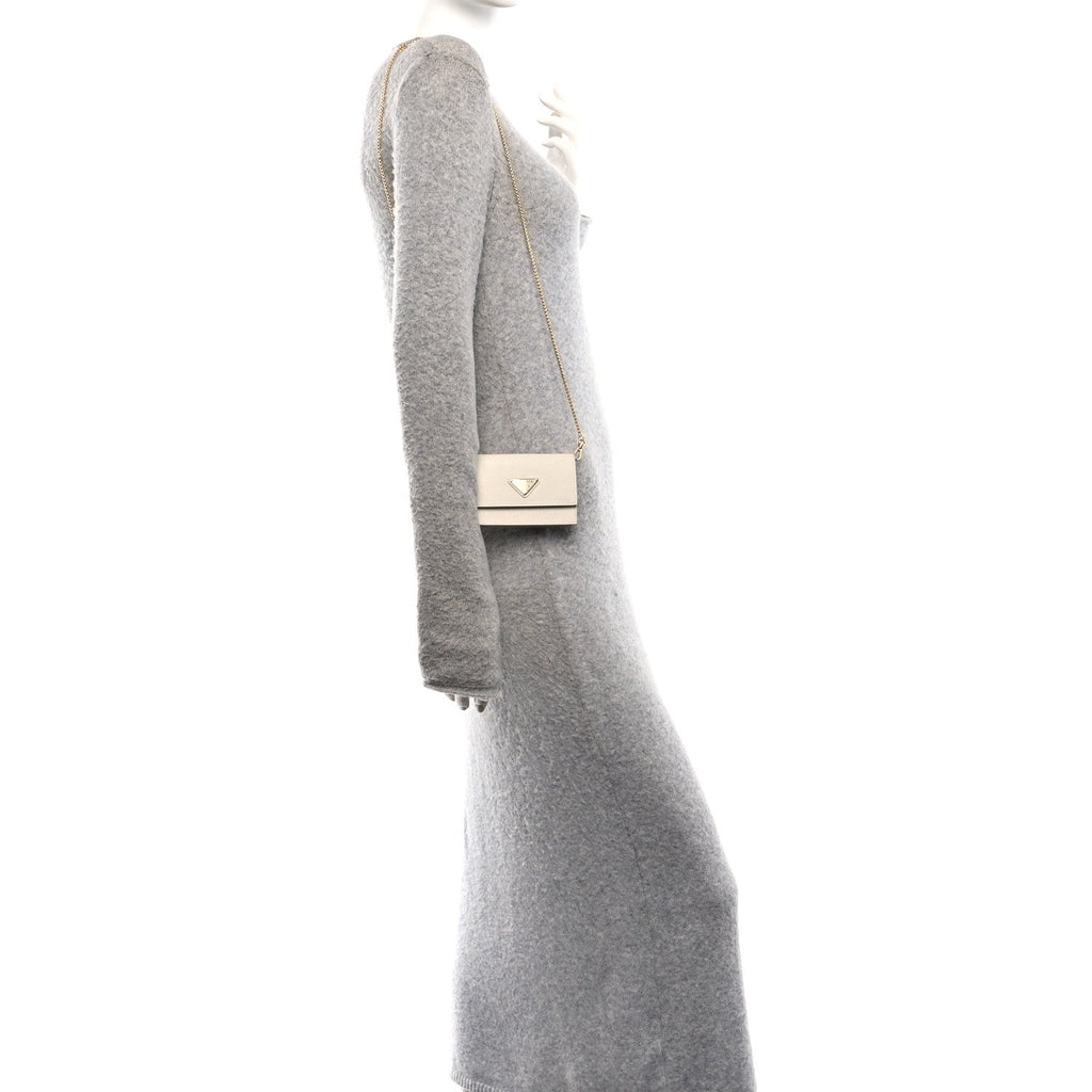 Saffiano Card Holder With Chain Talco