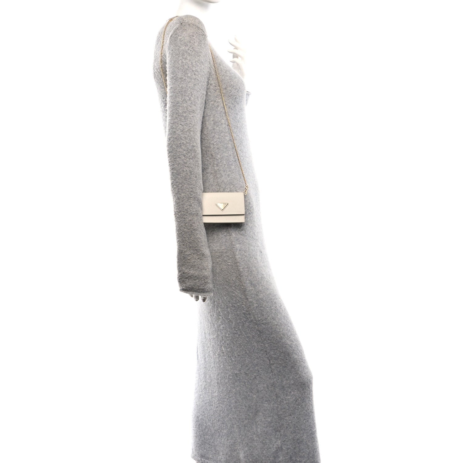 Saffiano Card Holder With Chain Talco