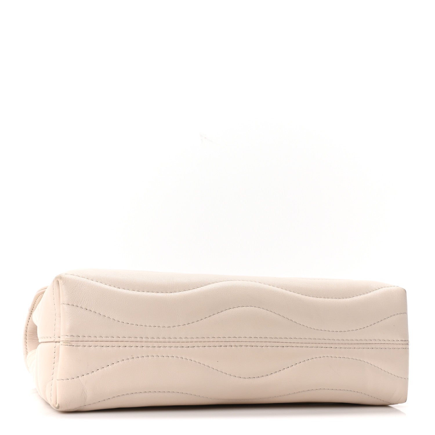 Calfskin New Wave Chain Bag MM NM Ivory