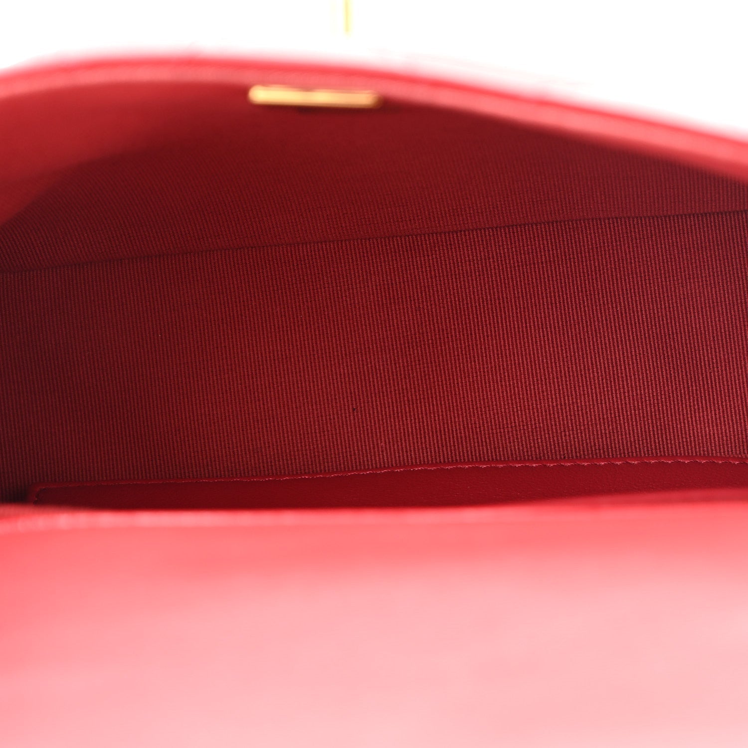 Calfskin Quilted Mini Charms Flap Red