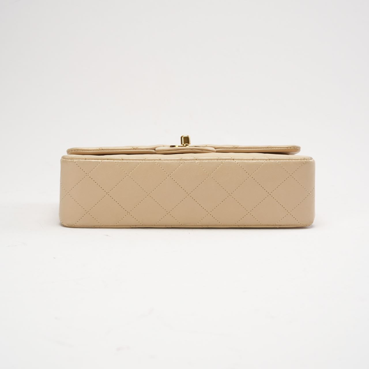 Chanel Vintage Beige Small Classic Double Flap Bag 1994