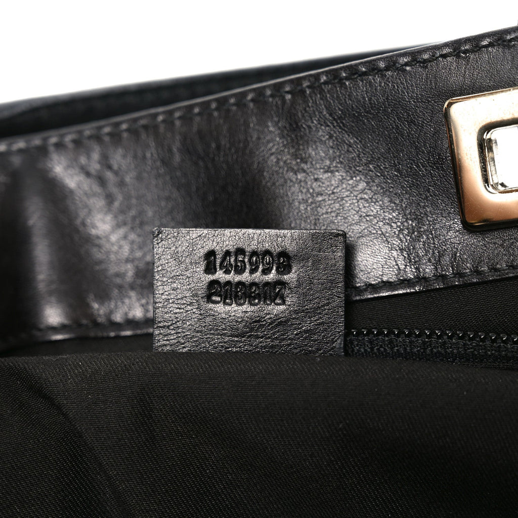 Monogram Large Punch Tote Black