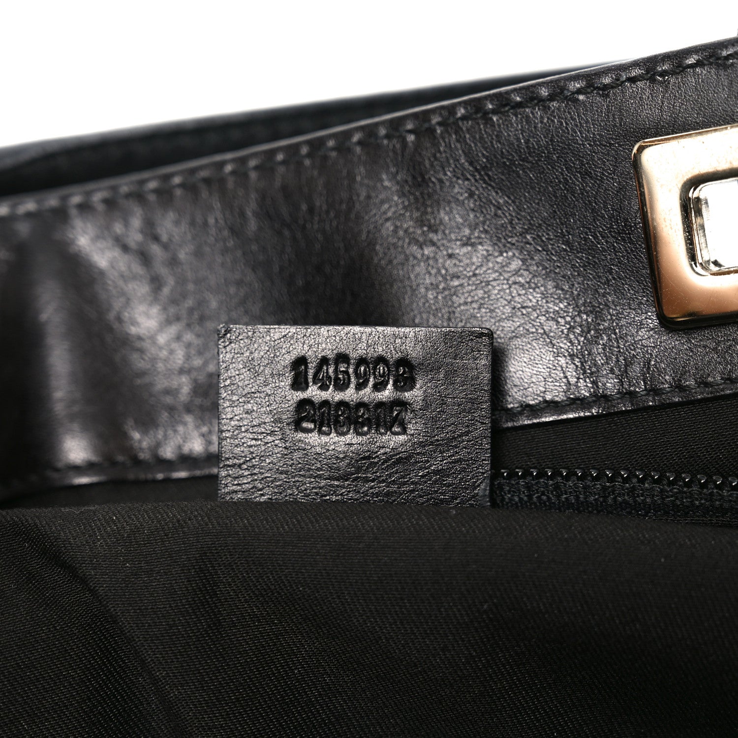 Monogram Large Punch Tote Black