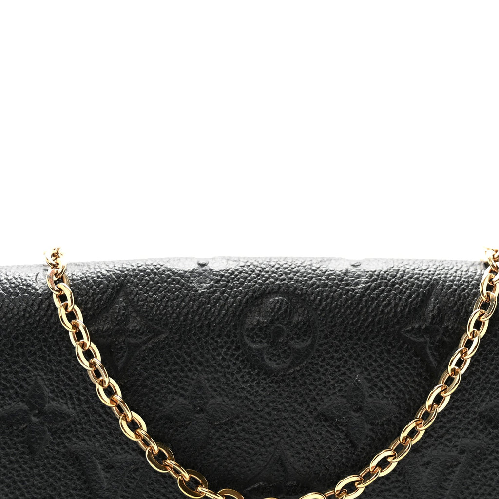 Empreinte Pochette Felicie Chain Wallet Black