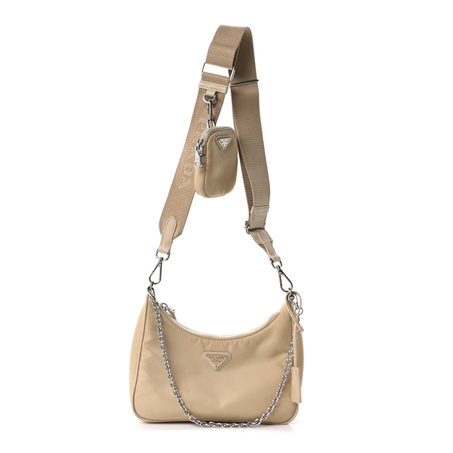 Re-Nylon Saffiano Re-Edition 2005 Shoulder Bag Deserto