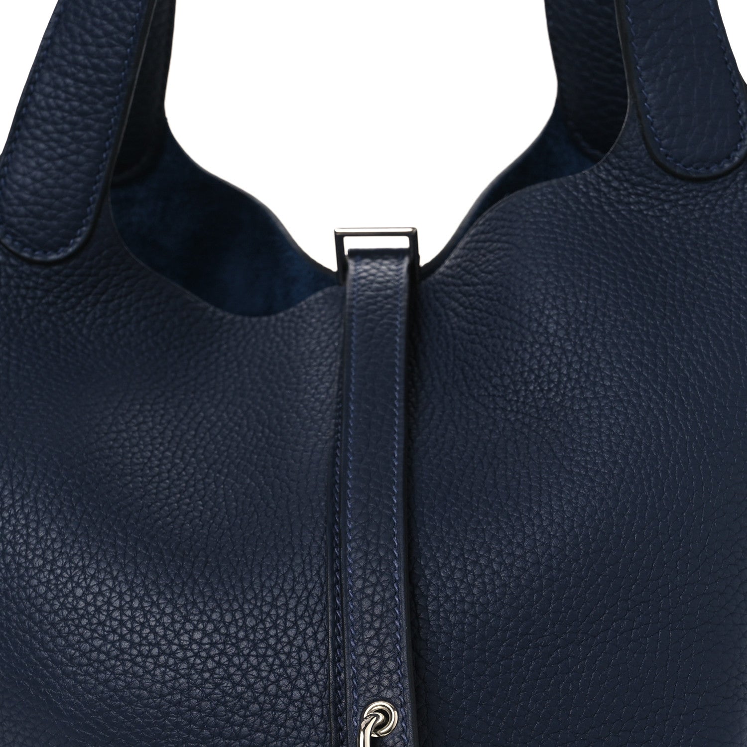 Taurillon Clemence Picotin Lock 22 MM Bleu Nuit