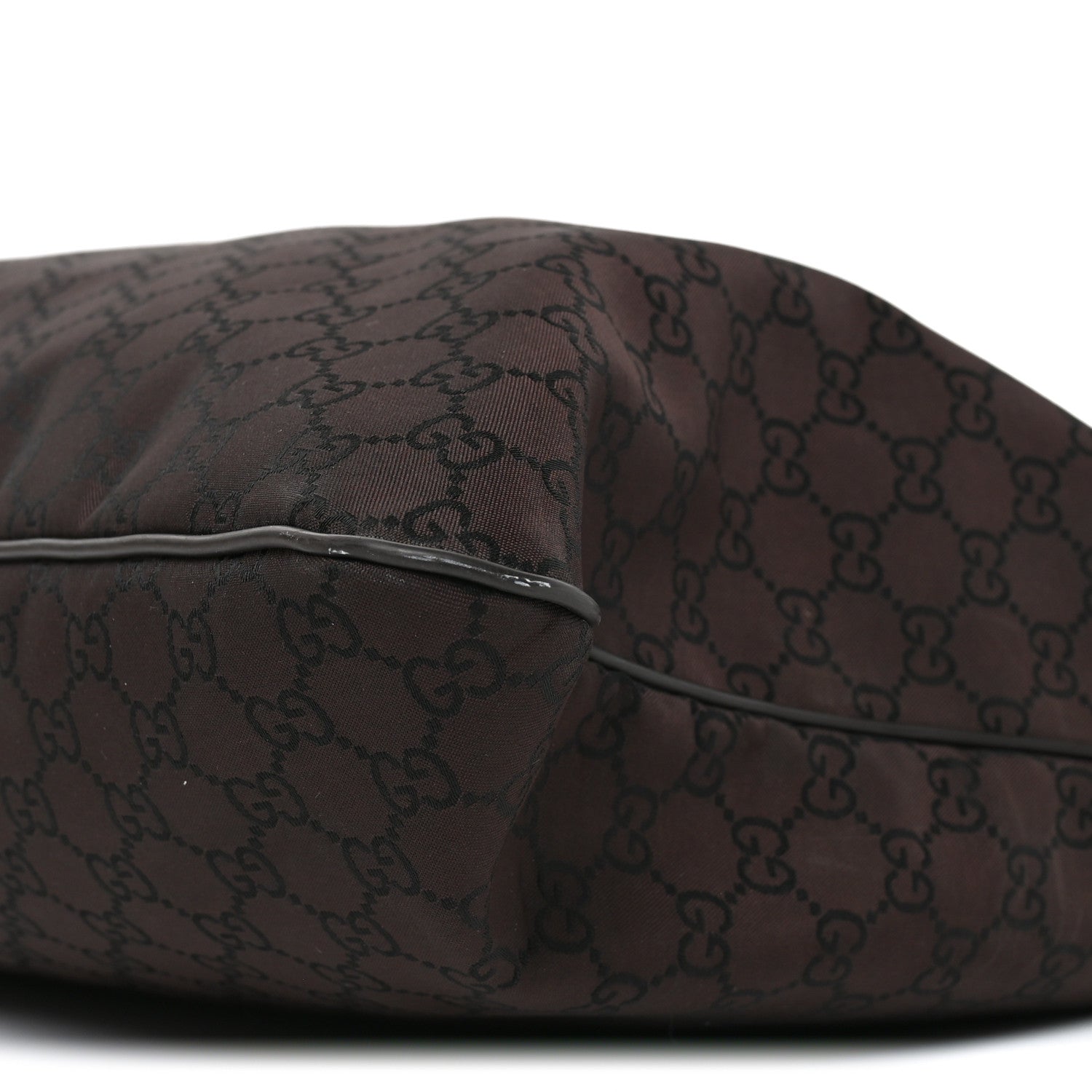 Nylon Monogram Messenger Bag  Dark Brown