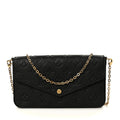 Empreinte Pochette Felicie Chain Wallet Black