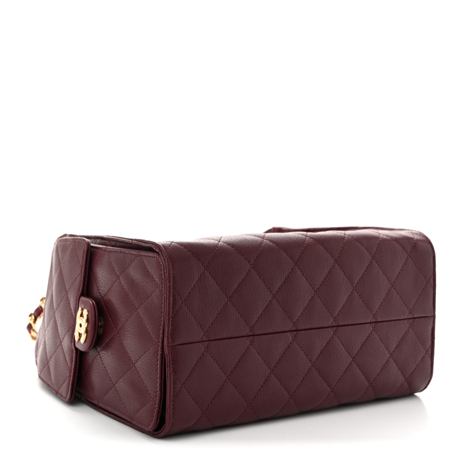 Caviar Quilted Small Chanel 25 Handbag Burgundy