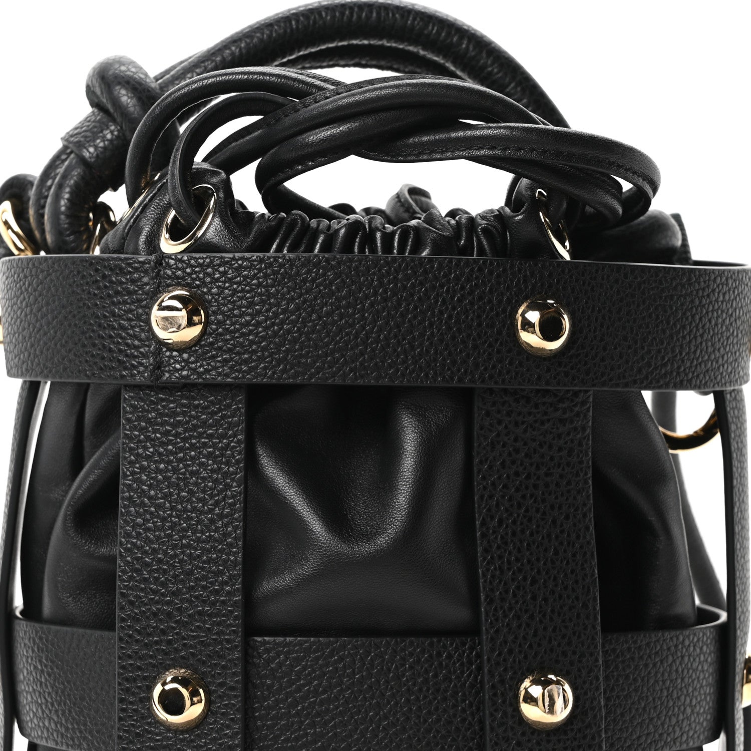 Calfskin Cage Bag Black