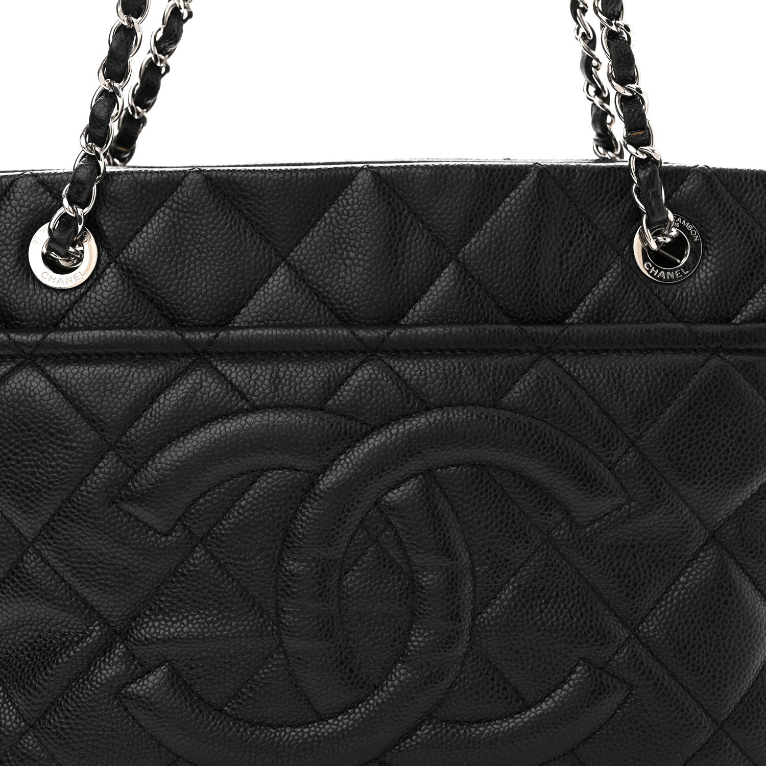 Caviar Quilted CC Timeless Soft Tote Black