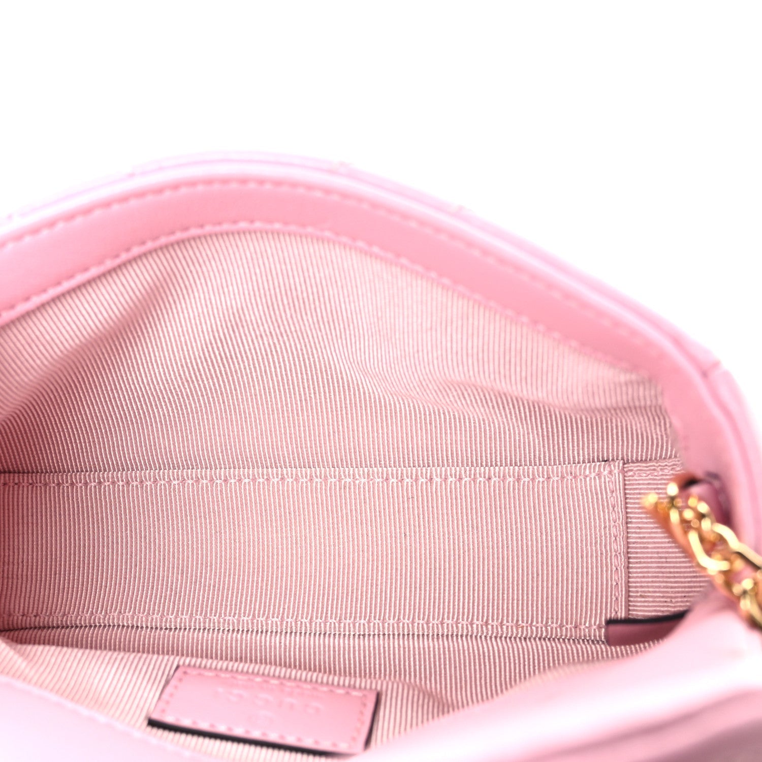 Lambskin Matelasse Mini GG Marmont Shoulder Bag Light Pink
