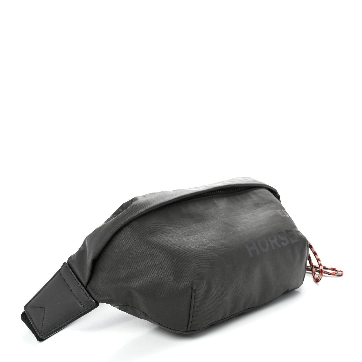 Econyl Horseferry Print Sonny Bum Bag Dark Grey