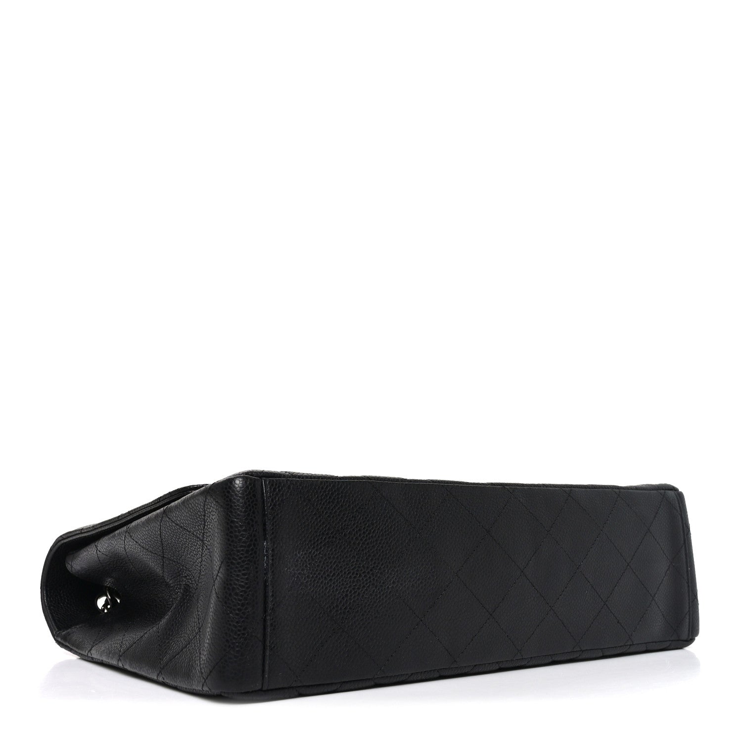 Caviar Quilted Maxi Single Flap Black