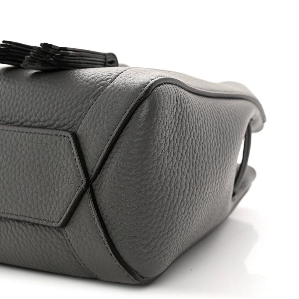 Heavy Grain Calfskin Mini Millie Charcoal