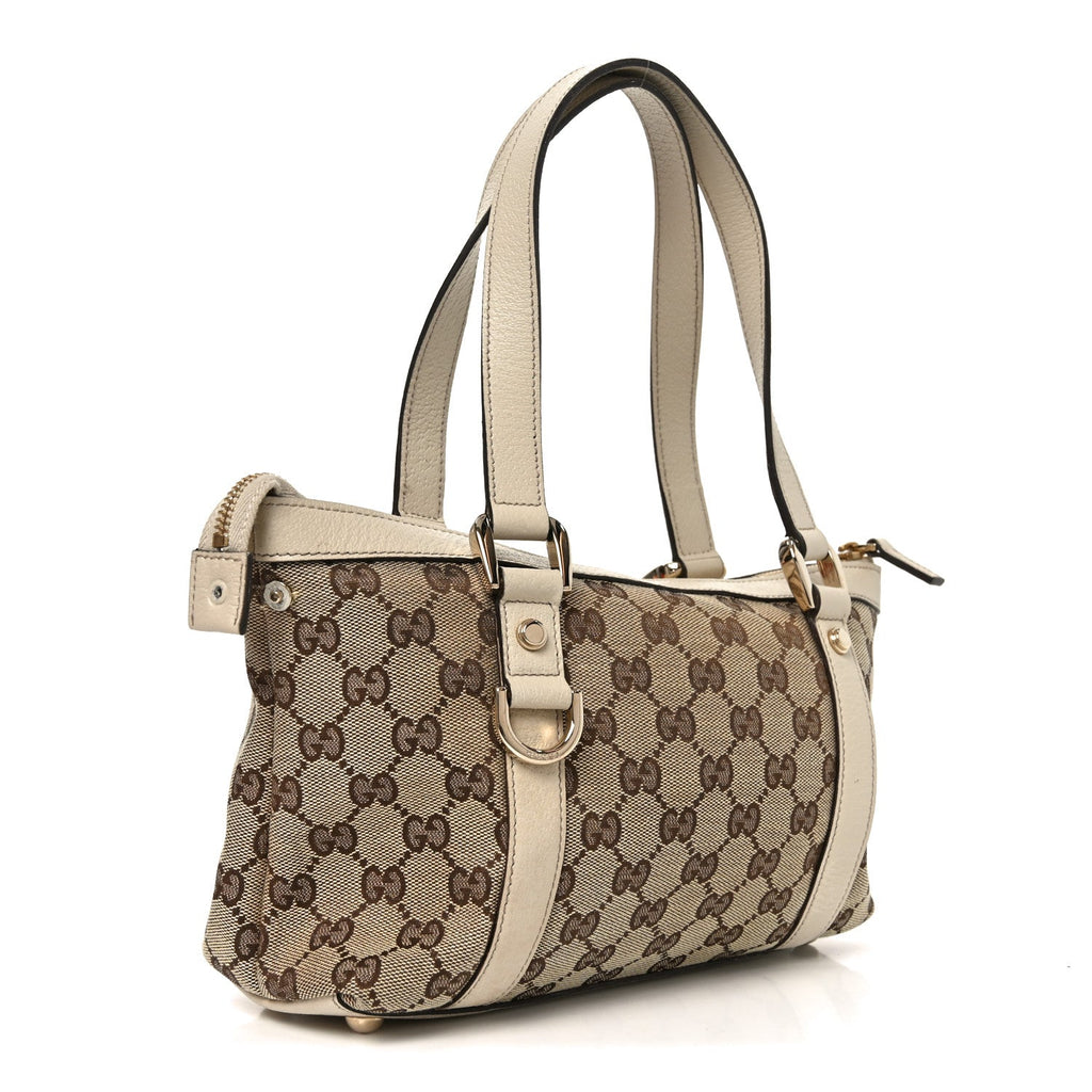 Monogram Small Abbey Tote Off White