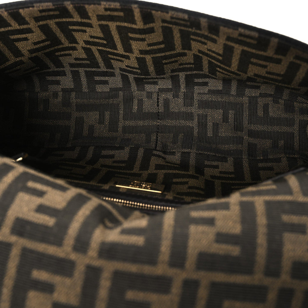 Fabric Jacquard FF 1974 Medium Baguette Tobacco Moro Black