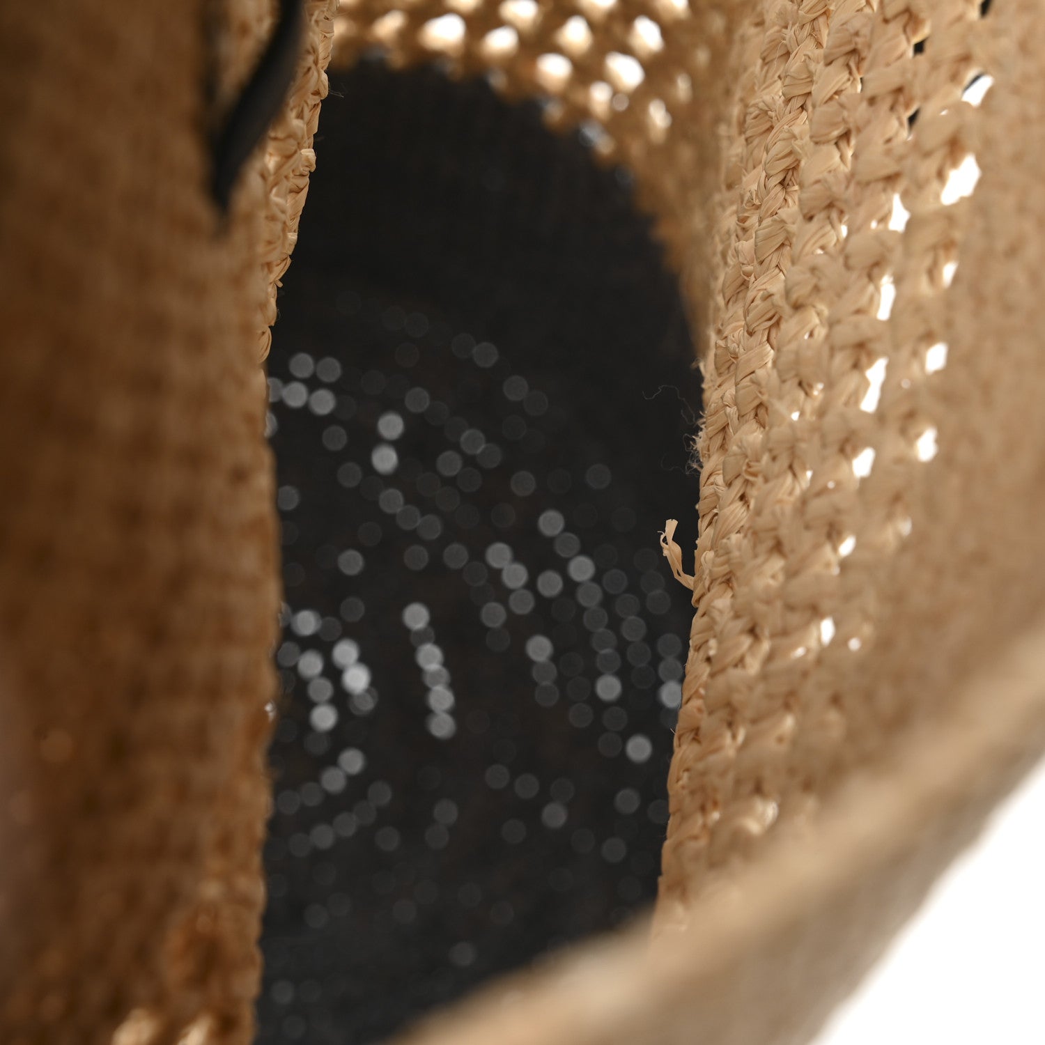 Raffia Small Billie Bucket Bag Natural