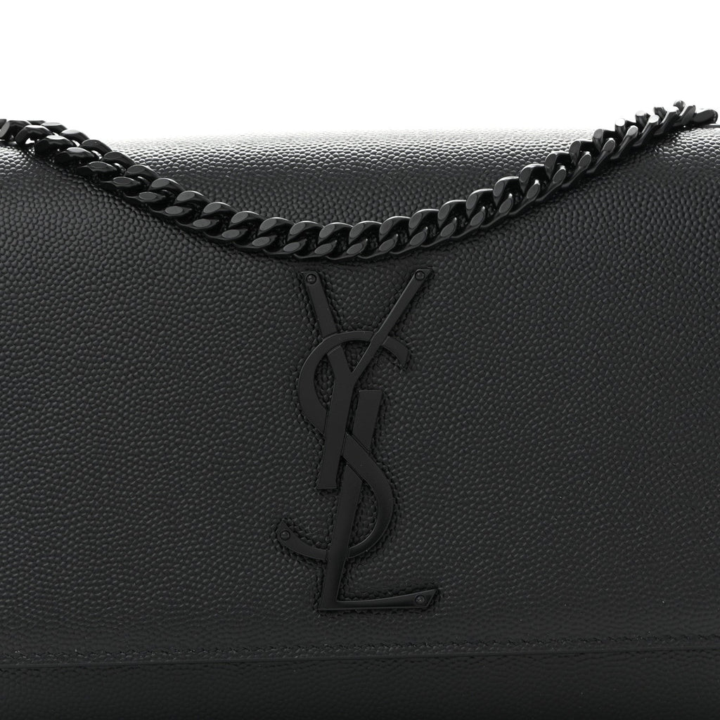 Grain De Poudre Small Monogram Monochrome Kate Satchel Black
