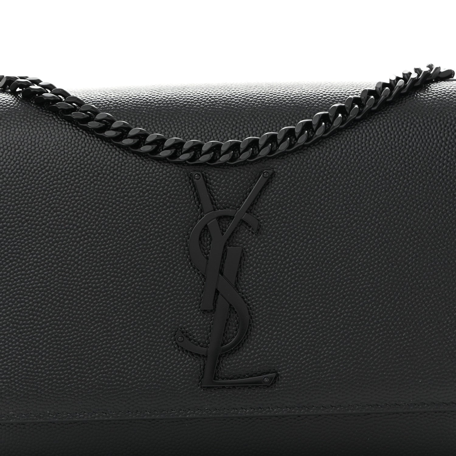 Grain De Poudre Small Monogram Monochrome Kate Satchel Black