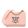 Epi Moonstone Twist Shoulder Bag PM Rose Jasmine