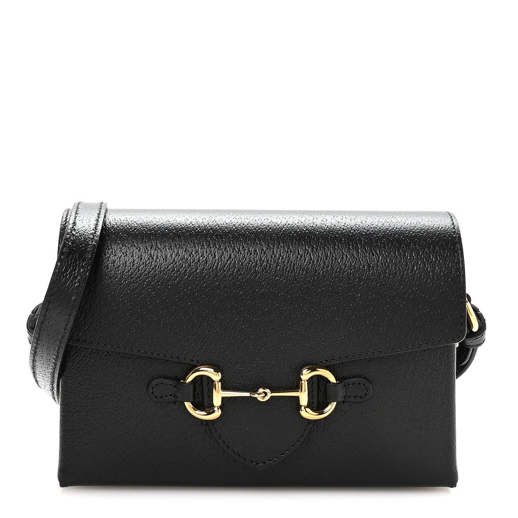 Calfskin Horsebit 1955 Shoulder Bag Black