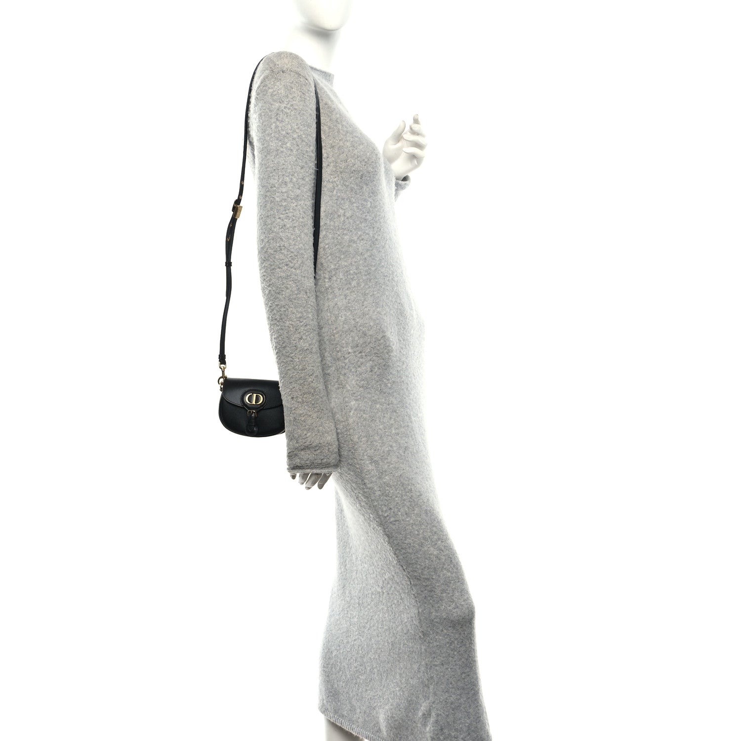 Box Calfskin Micro Bobby Bag Black
