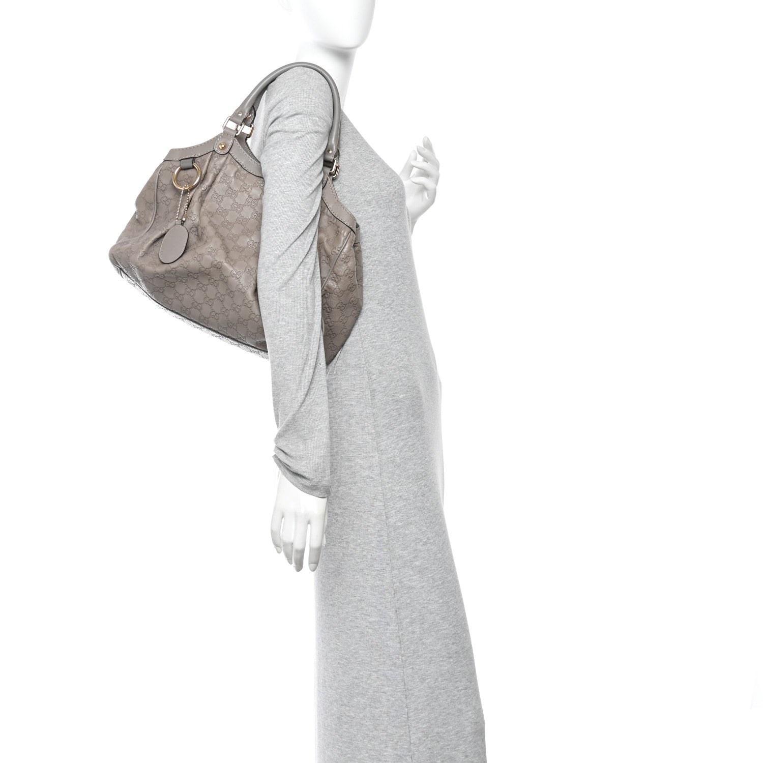 Guccissima Medium Sukey Tote Taupe