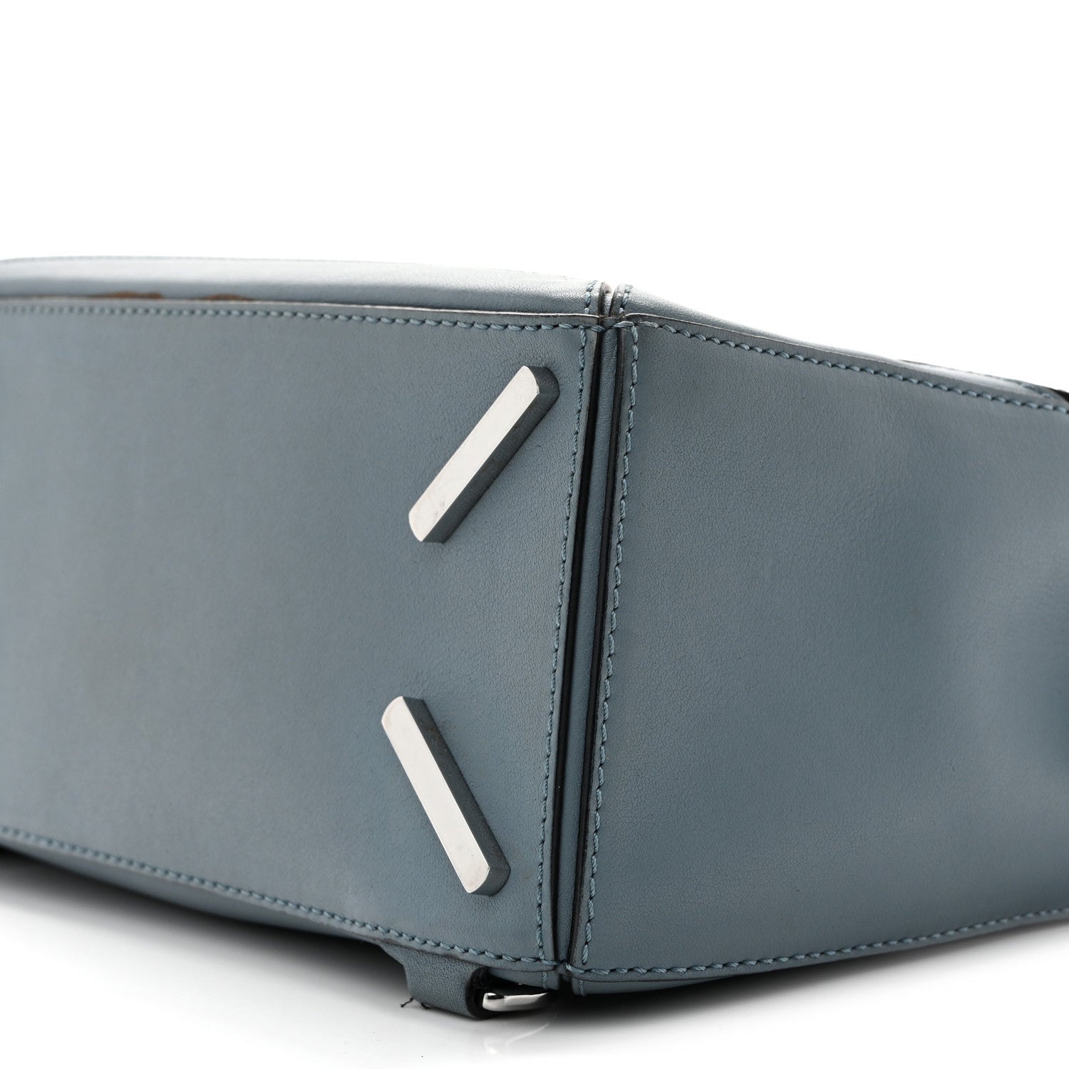 Calfskin Small Puzzle Bag Stone Blue